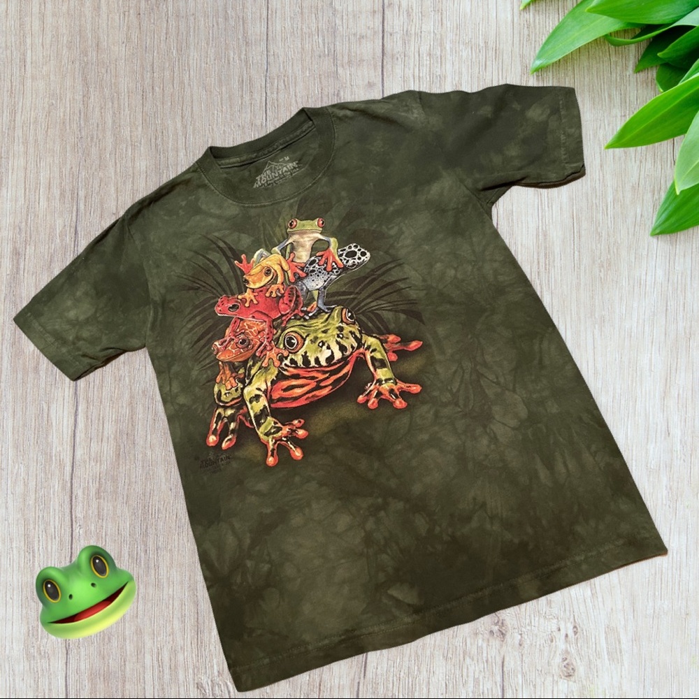 The Mountain Kids Frog Pile,Unisex T-Shirt,size M.